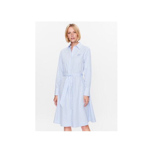 KARL LAGERFELD Sukienka koszulowa 231W1301 Niebieski Regular Fit ze sklepu MODIVO w kategorii Sukienki - zdjęcie 169283800