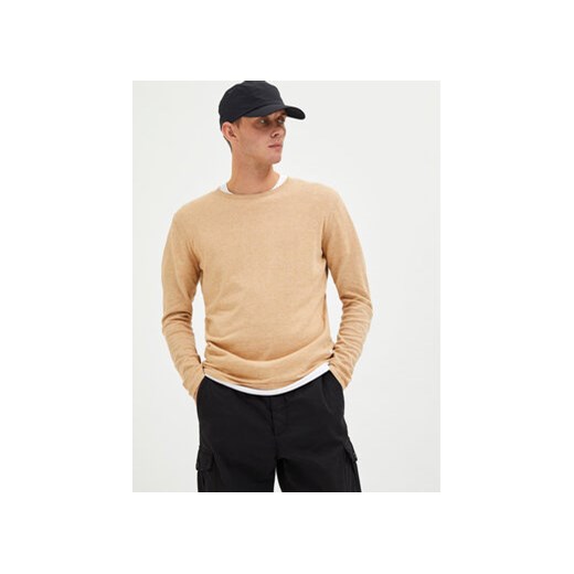 Selected Homme Sweter Rome 16079774 Beżowy Regular Fit ze sklepu MODIVO w kategorii Swetry męskie - zdjęcie 169284562