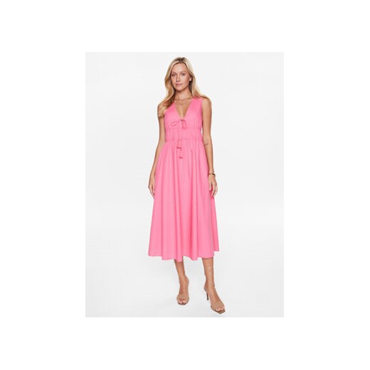 Seafolly Sukienka letnia Sunbreak Poplin 54878-DR Różowy Regular Fit 40 okazja MODIVO
