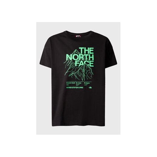 The North Face T-Shirt Mountain Line NF0A859A Czarny Regular Fit ze sklepu MODIVO w kategorii T-shirty chłopięce - zdjęcie 169284851