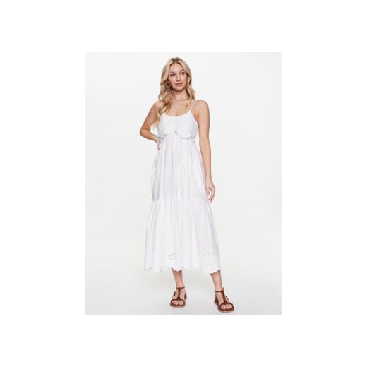 TWINSET Sukienka letnia 231TT2300 Biały Regular Fit Twinset 42 MODIVO okazyjna cena