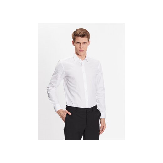 Hugo Koszula 50479219 Biały Extra Slim Fit ze sklepu MODIVO w kategorii Koszule męskie - zdjęcie 169284932