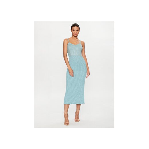 Blugirl Blumarine Sukienka koktajlowa RA3081-MS006 Niebieski Slim Fit ze sklepu MODIVO w kategorii Sukienki - zdjęcie 169284944