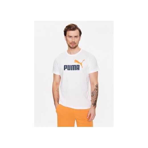 Puma T-Shirt Ess 586759 Biały Regular Fit Puma S promocja MODIVO