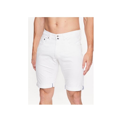 Pierre Cardin Szorty jeansowe 34520/000/8066 Biały Regular Fit ze sklepu MODIVO w kategorii Spodenki męskie - zdjęcie 169285112