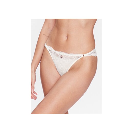 Emporio Armani Underwear Figi brazylijskie 164542 3R218 92810 Beżowy ze sklepu MODIVO w kategorii Majtki damskie - zdjęcie 169285352