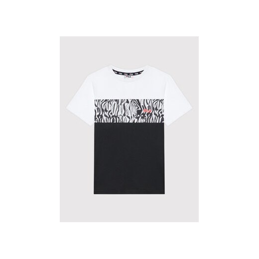 Fila T-Shirt Brisbane Blocked FAT0087 Czarny Regular Fit ze sklepu MODIVO w kategorii Bluzki dziewczęce - zdjęcie 169285812