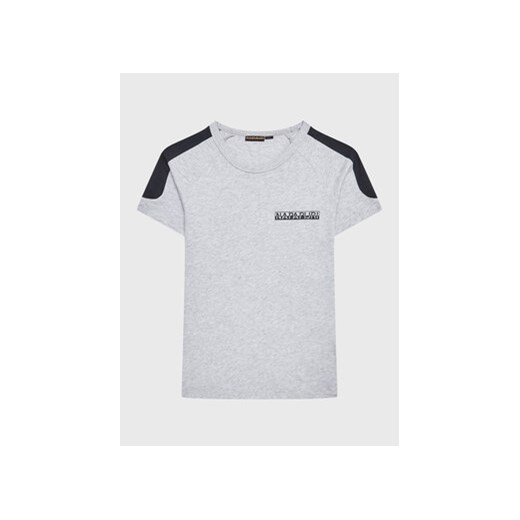 Napapijri T-Shirt S-Pinta NP0A4H2Y D Szary Regular Fit ze sklepu MODIVO w kategorii T-shirty chłopięce - zdjęcie 169285951