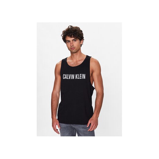 Calvin Klein Swimwear Tank top KM0KM00837 Czarny Regular Fit L MODIVO