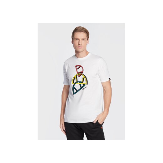 Ellesse T-Shirt Catena SHP15892 Biały Regular Fit ze sklepu MODIVO w kategorii T-shirty męskie - zdjęcie 169286612