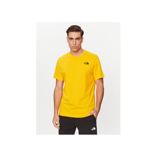 The North Face T-Shirt Redbox NF0A2TX2 Żółty Regular Fit ze sklepu MODIVO w kategorii T-shirty męskie - zdjęcie 169286734