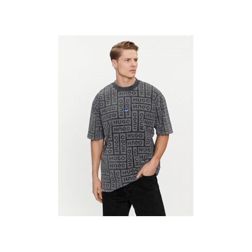 Hugo T-Shirt Nidane 50510552 Szary Relaxed Fit ze sklepu MODIVO w kategorii T-shirty męskie - zdjęcie 169286871