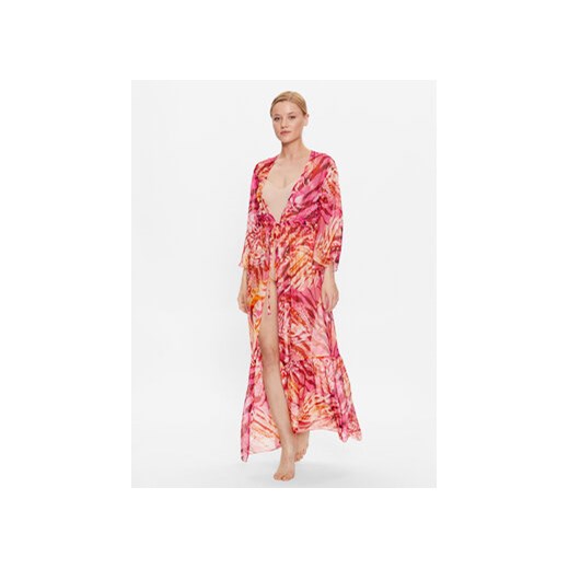 Guess Kimono E3GK09 WE550 Różowy Regular Fit ze sklepu MODIVO w kategorii Odzież plażowa - zdjęcie 169287343