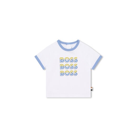 Boss T-Shirt J05A07 M Biały Regular Fit ze sklepu MODIVO w kategorii Koszulki niemowlęce - zdjęcie 169287371