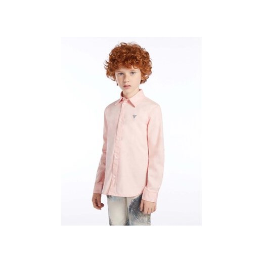 Guess Koszula L81H14 WE5W0 Różowy Regular Fit ze sklepu MODIVO w kategorii Koszule chłopięce - zdjęcie 169287580