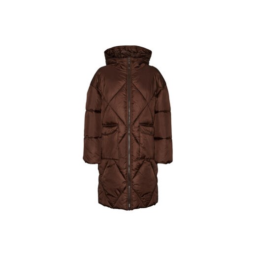 Vero Moda Curve Kurtka puchowa Blake 10279553 Brązowy Regular Fit 48 wyprzedaż MODIVO
