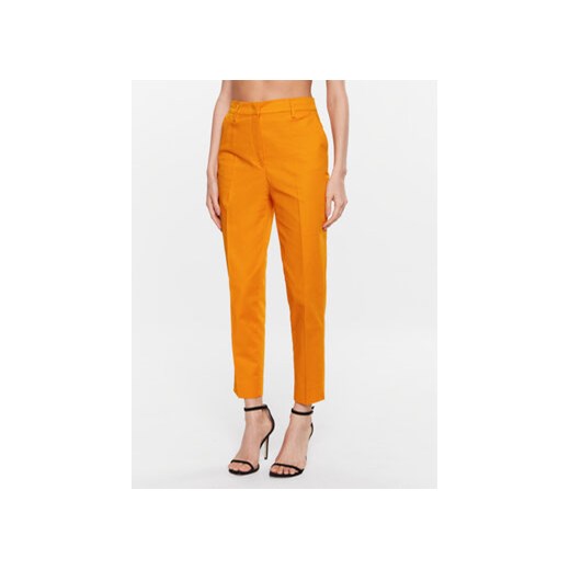 Sisley Chinosy 4IULLF00V Pomarańczowy Regular Fit ze sklepu MODIVO w kategorii Spodnie damskie - zdjęcie 169288030