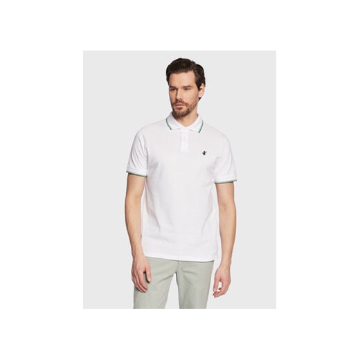 Save The Duck Polo DR0136M BATE16 Biały Regular Fit ze sklepu MODIVO w kategorii T-shirty męskie - zdjęcie 169288053