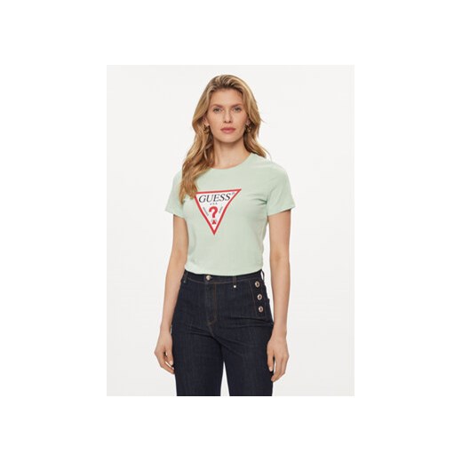 Guess T-Shirt W1YI1B I3Z14 Kolorowy Slim Fit ze sklepu MODIVO w kategorii Bluzki damskie - zdjęcie 169288054