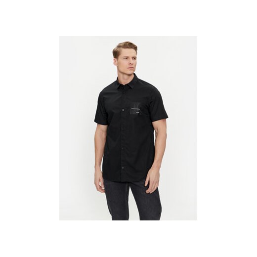 Armani Exchange Koszula 3DZC27 ZNXLZ 1200 Czarny Slim Fit ze sklepu MODIVO w kategorii Koszule męskie - zdjęcie 169288120