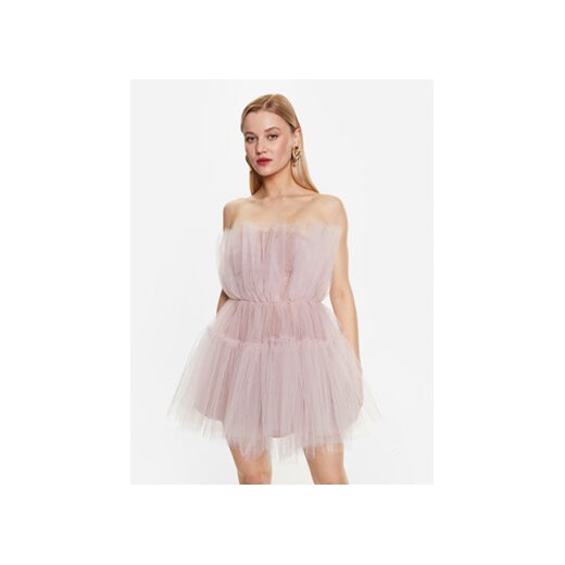 Kontatto Sukienka koktajlowa BO135 Różowy Regular Fit ze sklepu MODIVO w kategorii Sukienki - zdjęcie 169288431