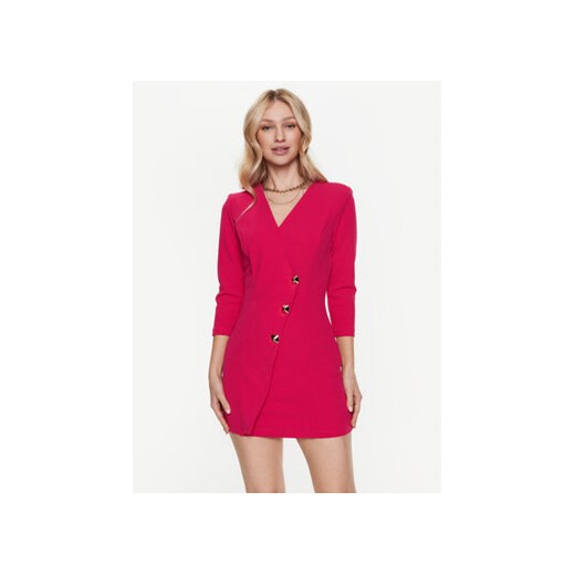 Rinascimento Sukienka koktajlowa CFC0018975002 Różowy Slim Fit ze sklepu MODIVO w kategorii Sukienki - zdjęcie 169288971