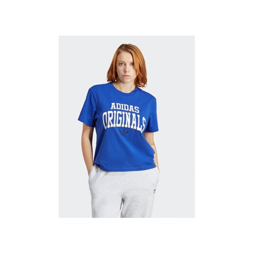 adidas T-Shirt T-Shirt IC5982 Niebieski ze sklepu MODIVO w kategorii Bluzki damskie - zdjęcie 169289241