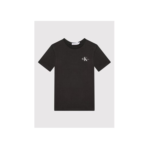 Calvin Klein Jeans T-Shirt Chest Monogram IB0IB01231 Czarny Regular Fit 16 MODIVO