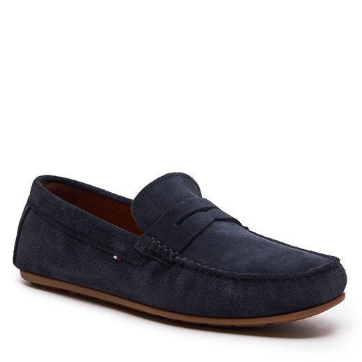 Mokasyny Tommy Hilfiger Casual Hilfiger Suede Driver FM0FM04998 Blue DW5 Tommy Hilfiger 44 eobuwie.pl