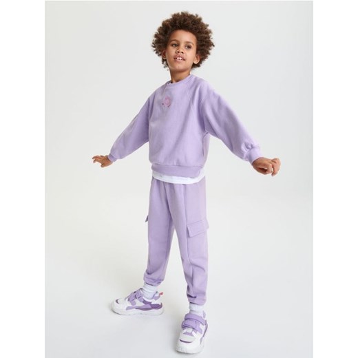 Sinsay - Spodnie dresowe jogger - fioletowy ze sklepu Sinsay w kategorii Spodnie chłopięce - zdjęcie 169293091