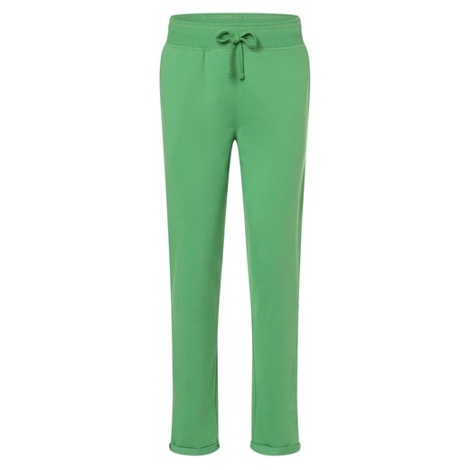 Marie Lund Damskie spodnie dresowe Kobiety Bawełna zielony jednolity ze sklepu vangraaf w kategorii Spodnie damskie - zdjęcie 169294653