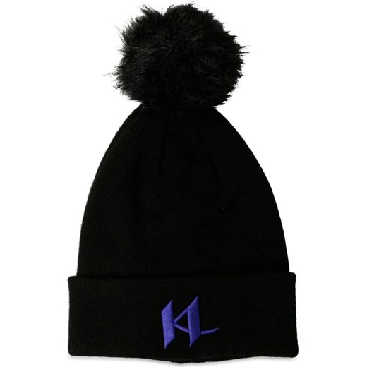Karl Lagerfeld Wełniana czapka K/Kl Pompom ze sklepu Gomez Fashion Store w kategorii Czapki zimowe damskie - zdjęcie 169296613