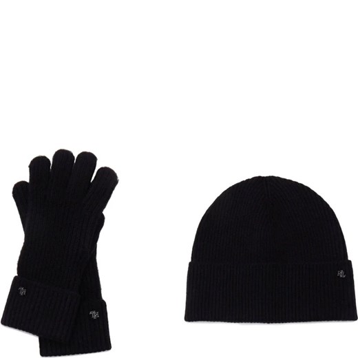 LAUREN RALPH LAUREN Wełniana czapka + rękawiczki | z dodatkiem kaszmiru ze sklepu Gomez Fashion Store w kategorii Czapki zimowe damskie - zdjęcie 169296680
