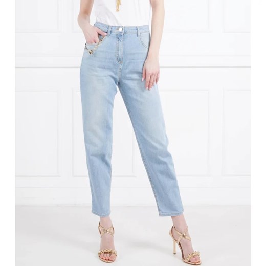 Jeansy damskie Elisabetta Franchi z bawełny 