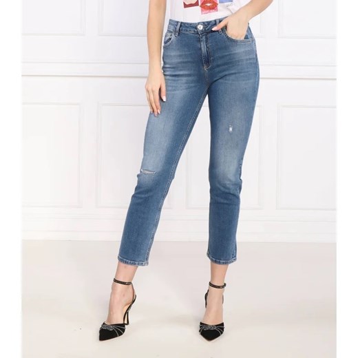 Granatowe jeansy damskie Liu Jo 