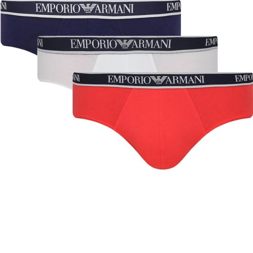 Emporio Armani Slipy 3-pack ze sklepu Gomez Fashion Store w kategorii Majtki męskie - zdjęcie 169297874