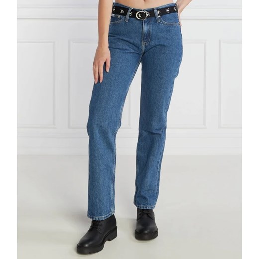 Jeansy damskie Calvin Klein bawełniane 