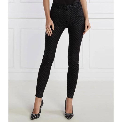 Karl Lagerfeld Jeansy shiny monogram | Skinny fit ze sklepu Gomez Fashion Store w kategorii Jeansy damskie - zdjęcie 169298324