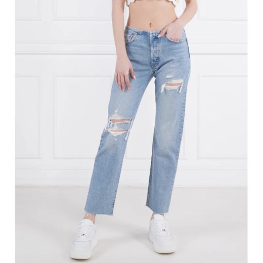 Levi's jeansy damskie bawełniane