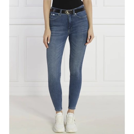 Jeansy damskie Calvin Klein z bawełny
