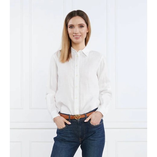 LAUREN RALPH LAUREN Lniana koszula | Regular Fit ze sklepu Gomez Fashion Store w kategorii Koszule damskie - zdjęcie 169298834