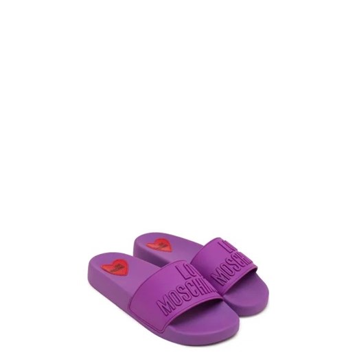 Klapki damskie Love Moschino z tworzywa sztucznego bez zapięcia