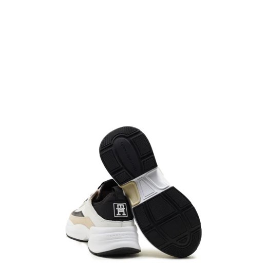 Buty sportowe damskie Tommy Hilfiger sneakersy sznurowane z tworzywa sztucznego na platformie