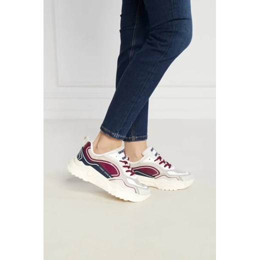Buty sportowe damskie Tommy Jeans sneakersy z tkaniny sznurowane 