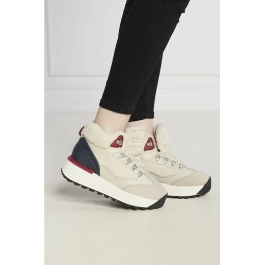 Buty sportowe damskie Tommy Jeans sneakersy na wiosnę na platformie skórzane