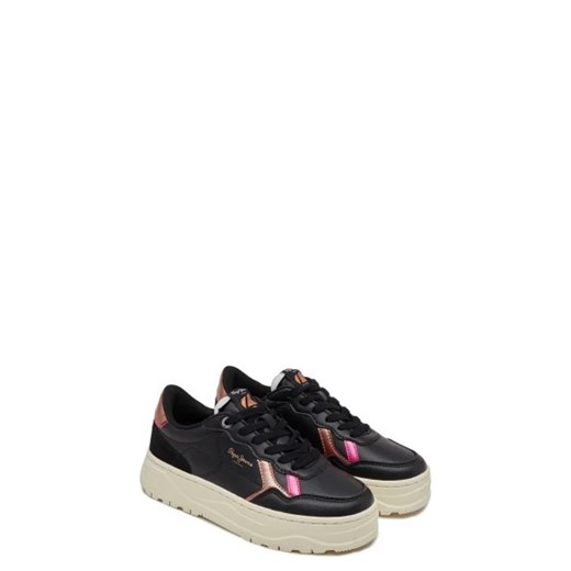 Buty sportowe damskie Pepe Jeans z tworzywa sztucznego na platformie na wiosnę