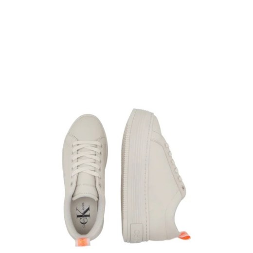 Buty sportowe damskie białe Calvin Klein sneakersy z tworzywa sztucznego 