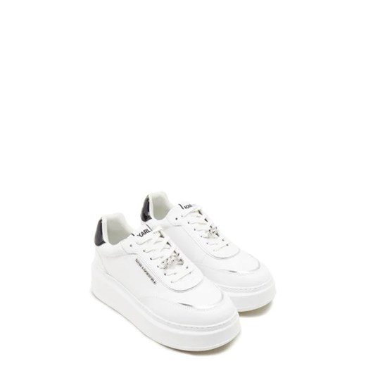 Buty sportowe damskie Karl Lagerfeld sneakersy wiosenne białe na platformie 