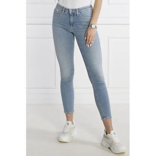 Jeansy damskie Calvin Klein z elastanu 
