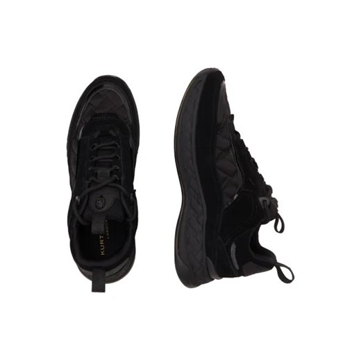 Kurt Geiger buty sportowe damskie sneakersy czarne sznurowane na platformie 